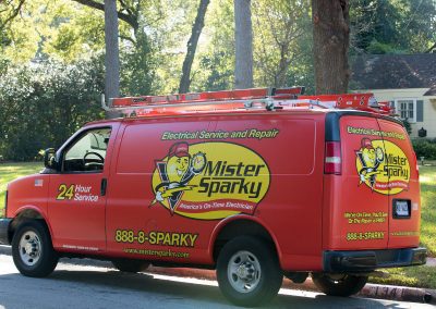 Mister sparky service truck
