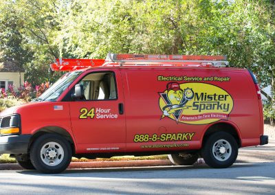 Mister sparky service truck